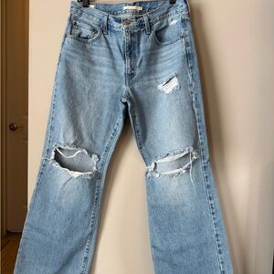 Levi’s Baggy Boot Jeans Light Wash Distressed